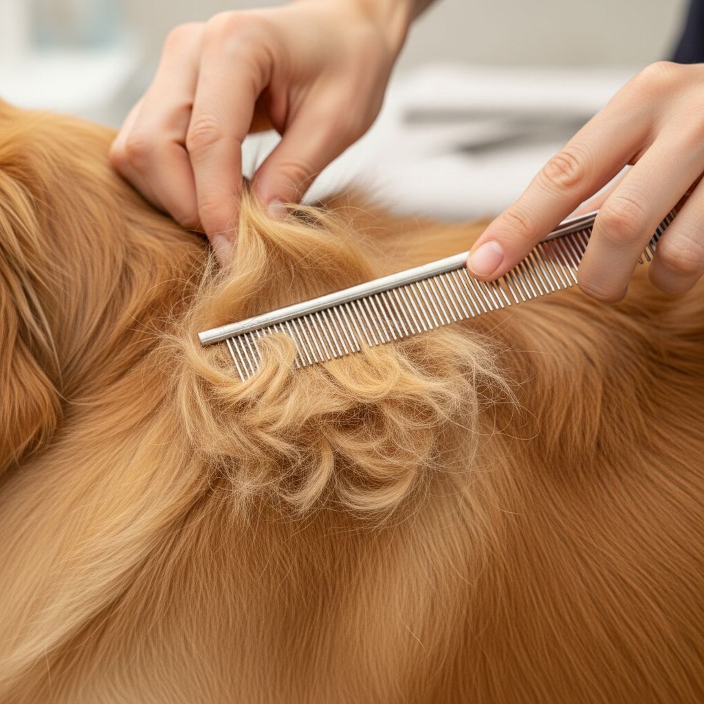 Learn effective techniques to safely remove matted dog hair and prevent future tangles.