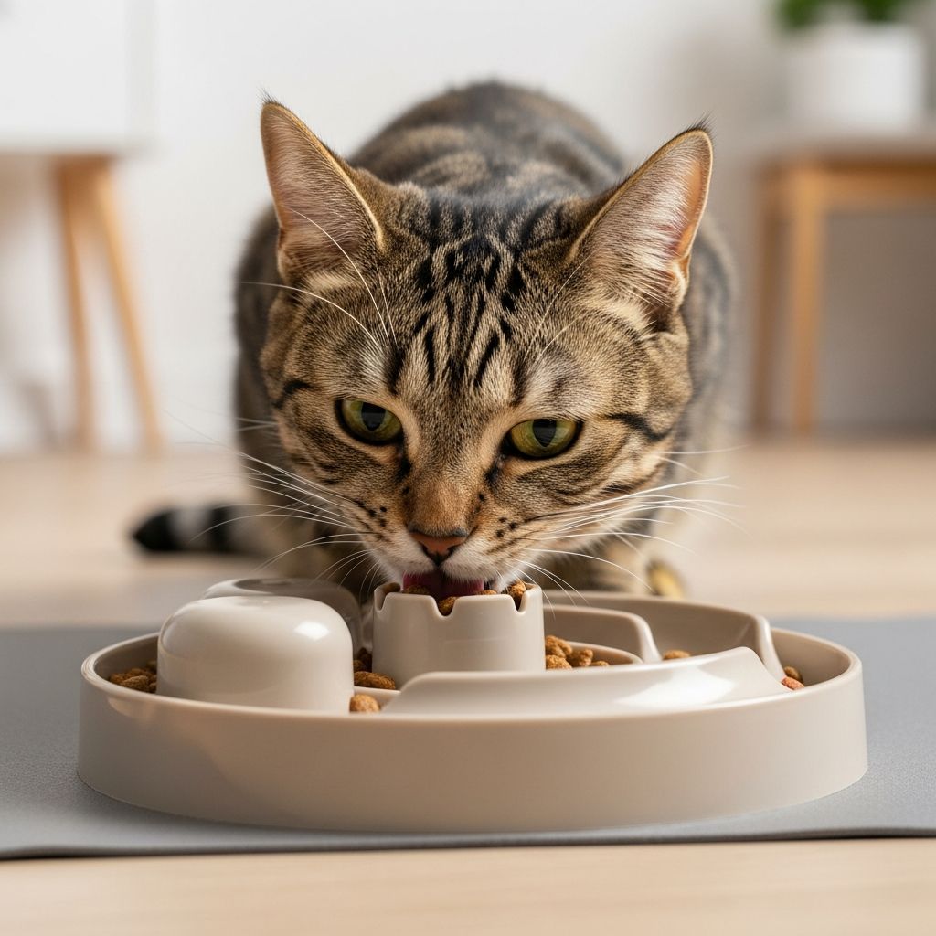 Discover proven techniques to help your cat eat slower and improve digestion.