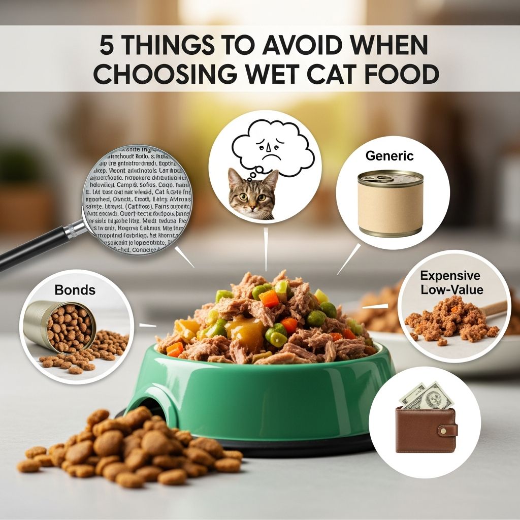 Learn what to avoid when selecting wet cat food to ensure optimal nutrition and health for your feline companion.