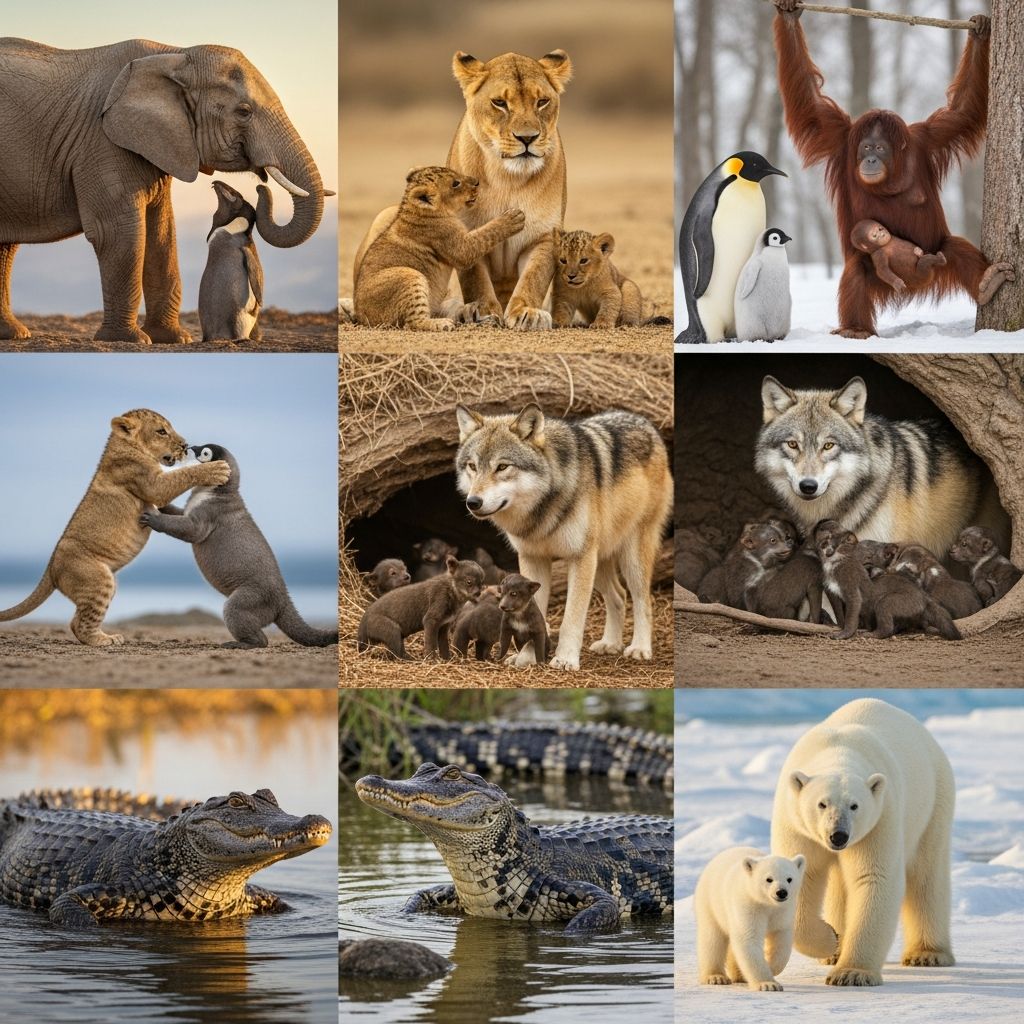 Celebrating extraordinary animal mothers: From devoted mammals to unconventional caregivers raising the next generation.