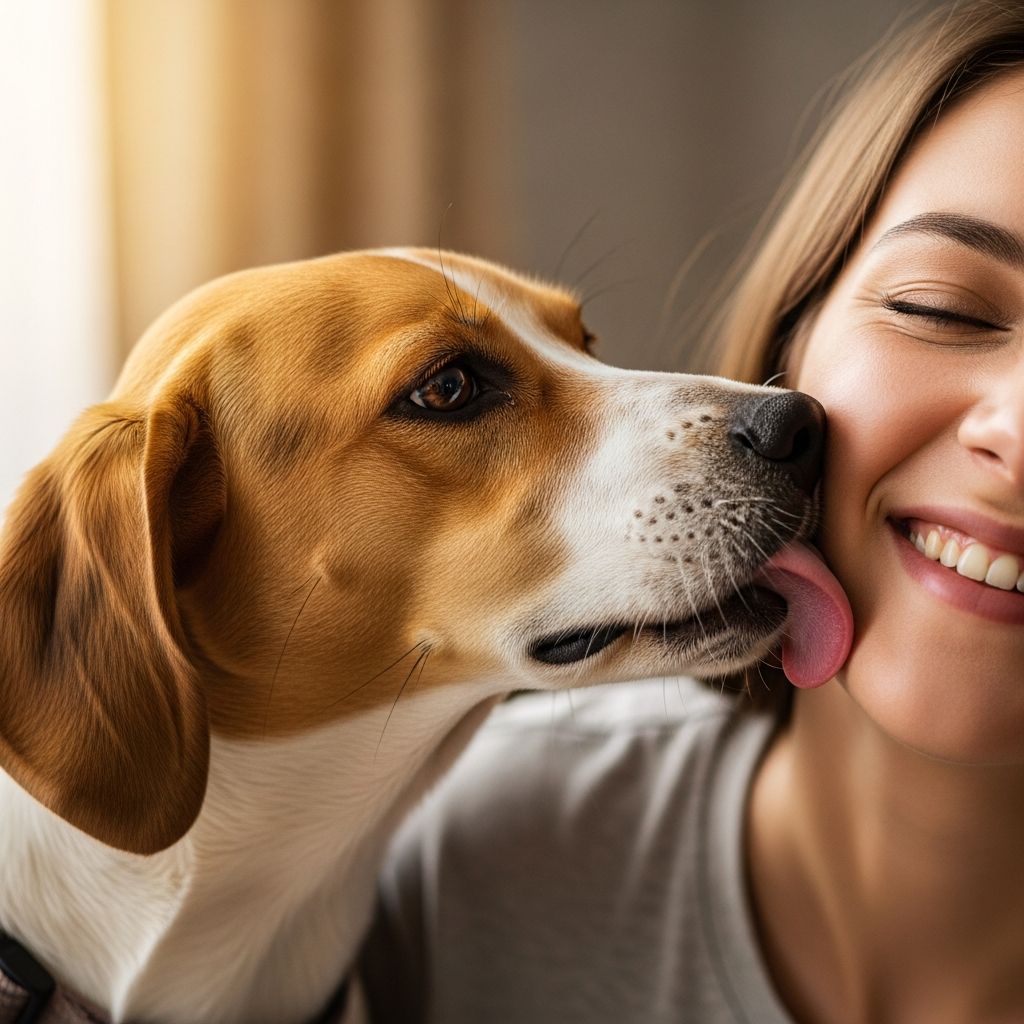 Discover the science and meaning behind your dog's kisses and what they truly mean.