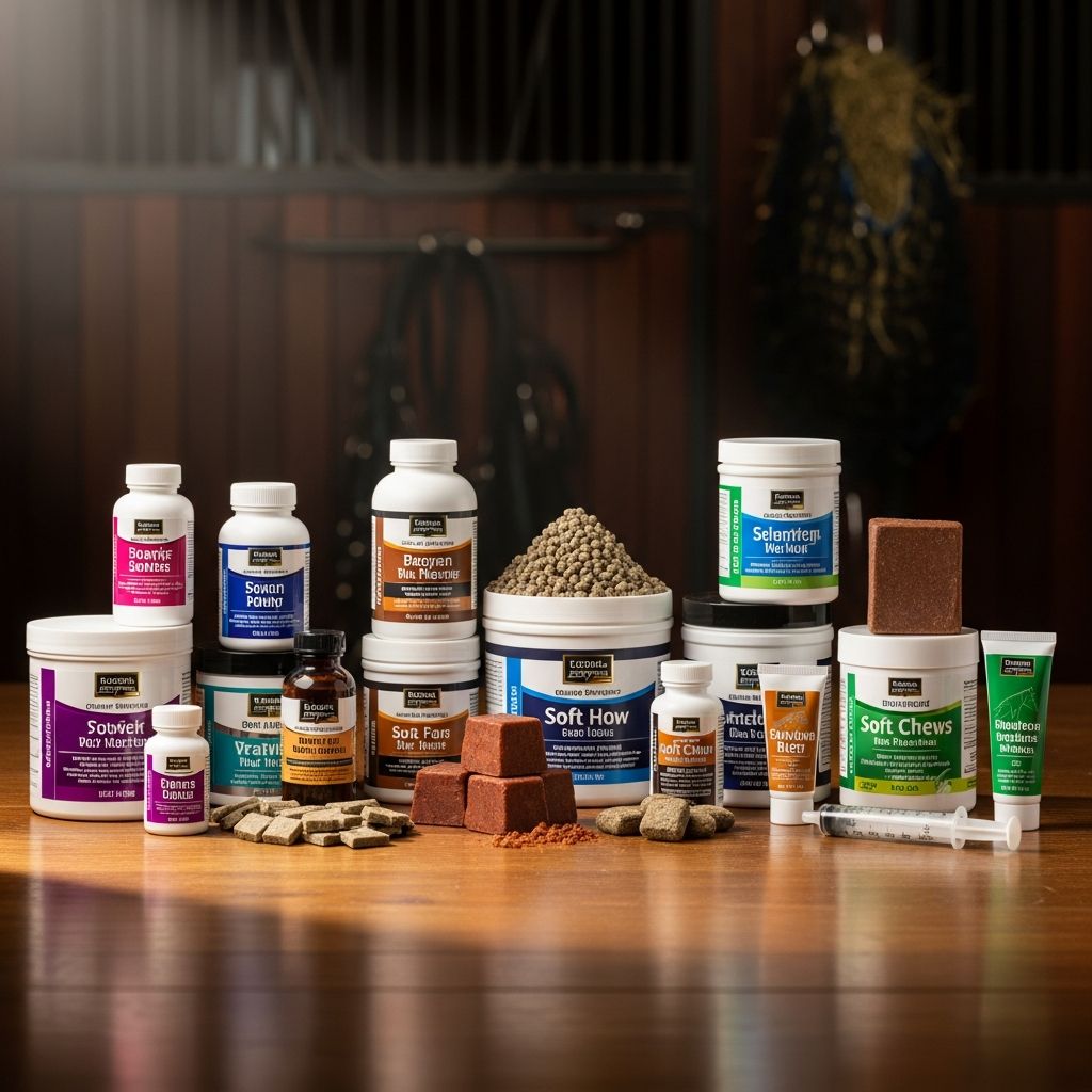 9 Types of Horse Supplements and Their Functions Complete guide to horse supplements: Joint care, hoof health, weight gain, and more.