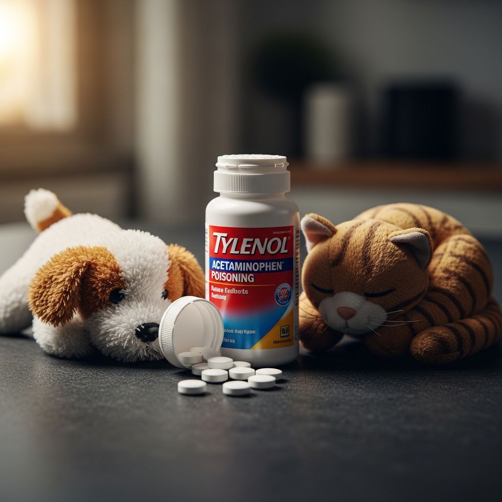 Acetaminophen (Tylenol) Poisoning Alert for Dogs and Cats Critical guide to understanding acetaminophen toxicity in pets and emergency response procedures.