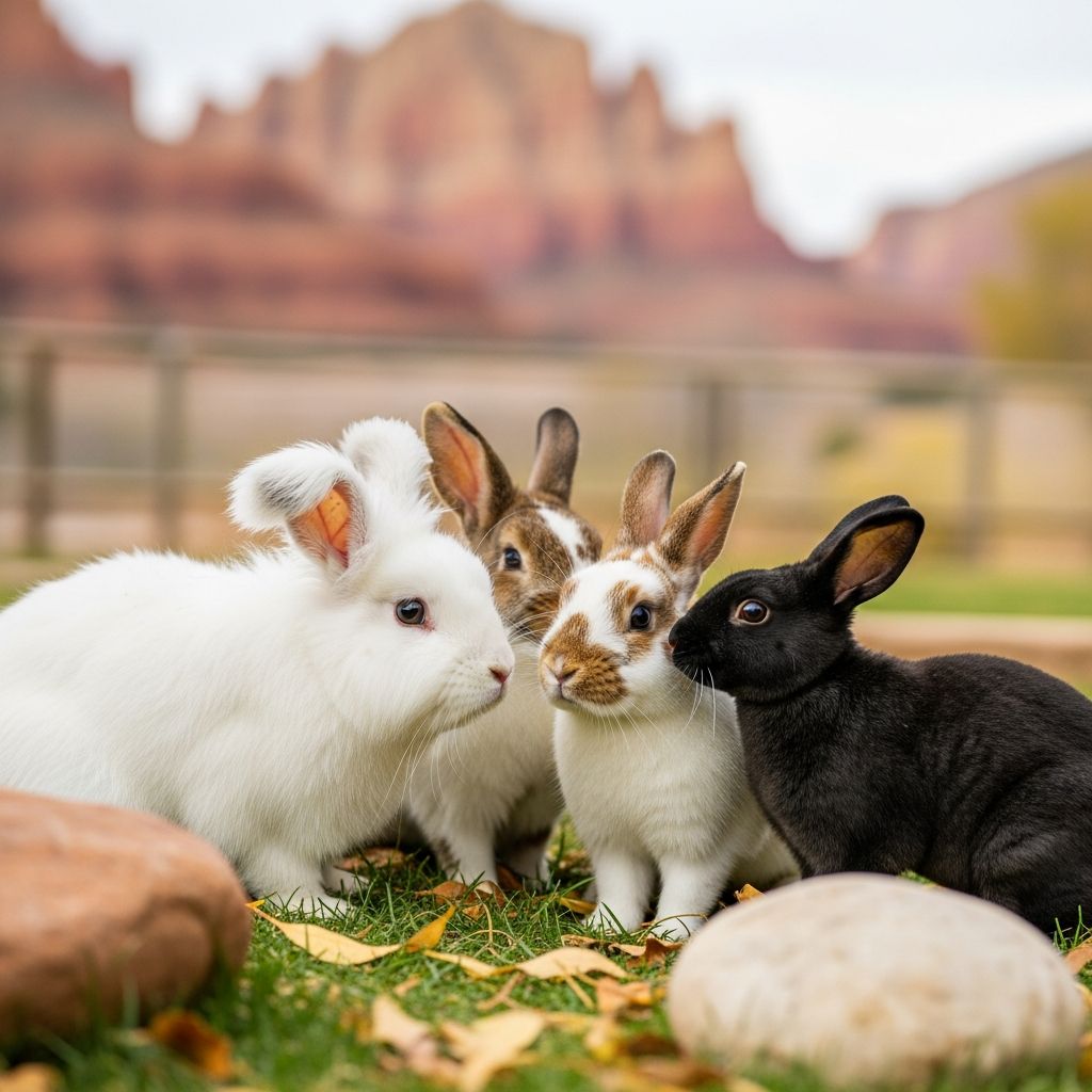 Discover your perfect bunny companion among 90+ rabbits awaiting adoption at Best Friends Animal Sanctuary in Utah.