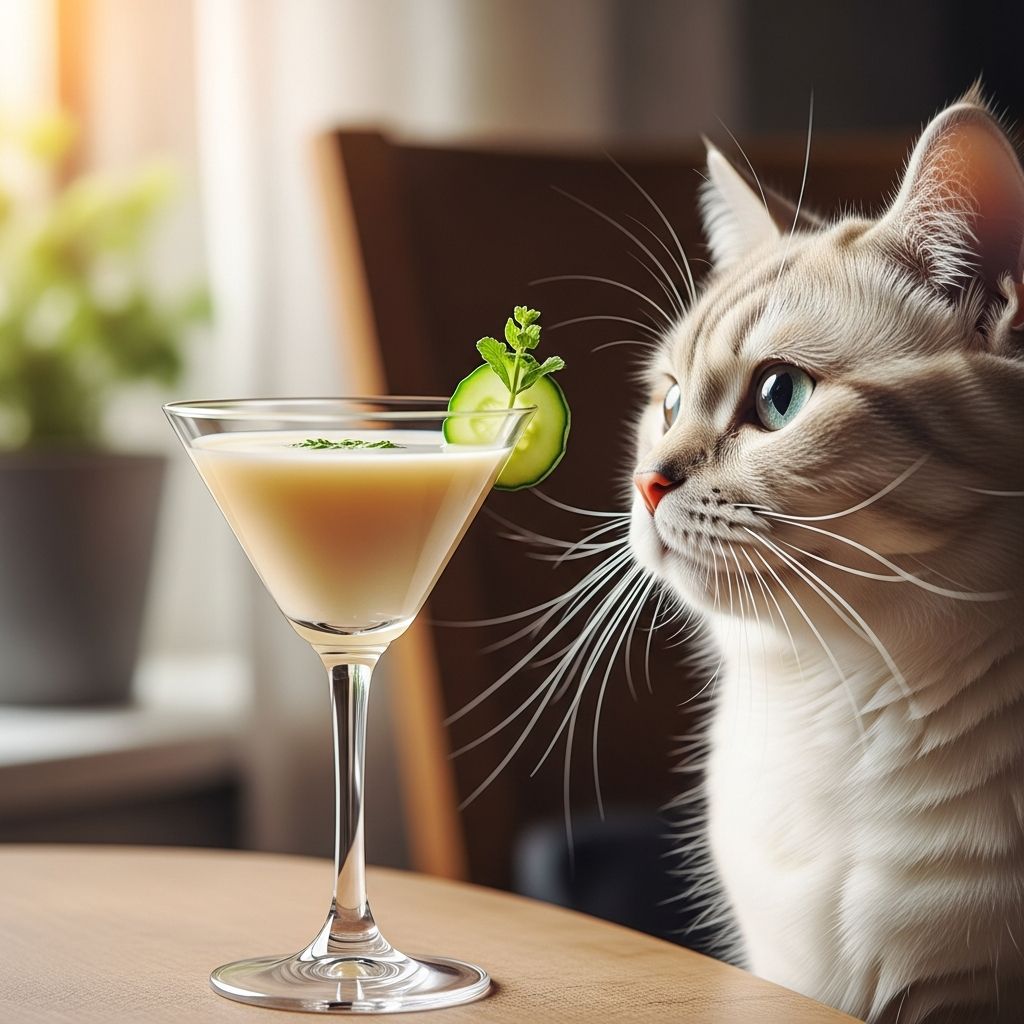 Alcohol-Free Calming Cat Cocktail: DIY Cat Treat Create a festive, stress-relieving mocktail for your cat with this simple homemade recipe.