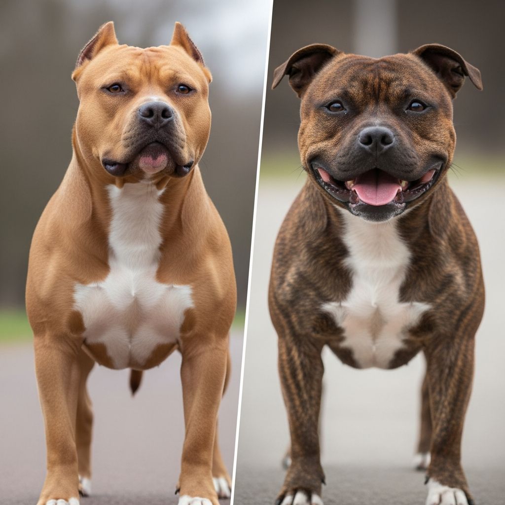American Pit Bull vs Staffordshire Bull Terrier: Key Differences Discover the key differences between Pit Bulls and Staffordshire Bull Terriers.