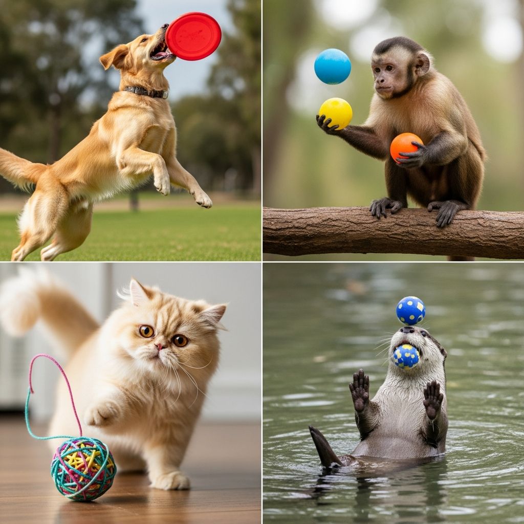 Play Ball: Photos of Animals Having Fun with Balls Discover how animals of all kinds enjoy playing with balls and experience joy.