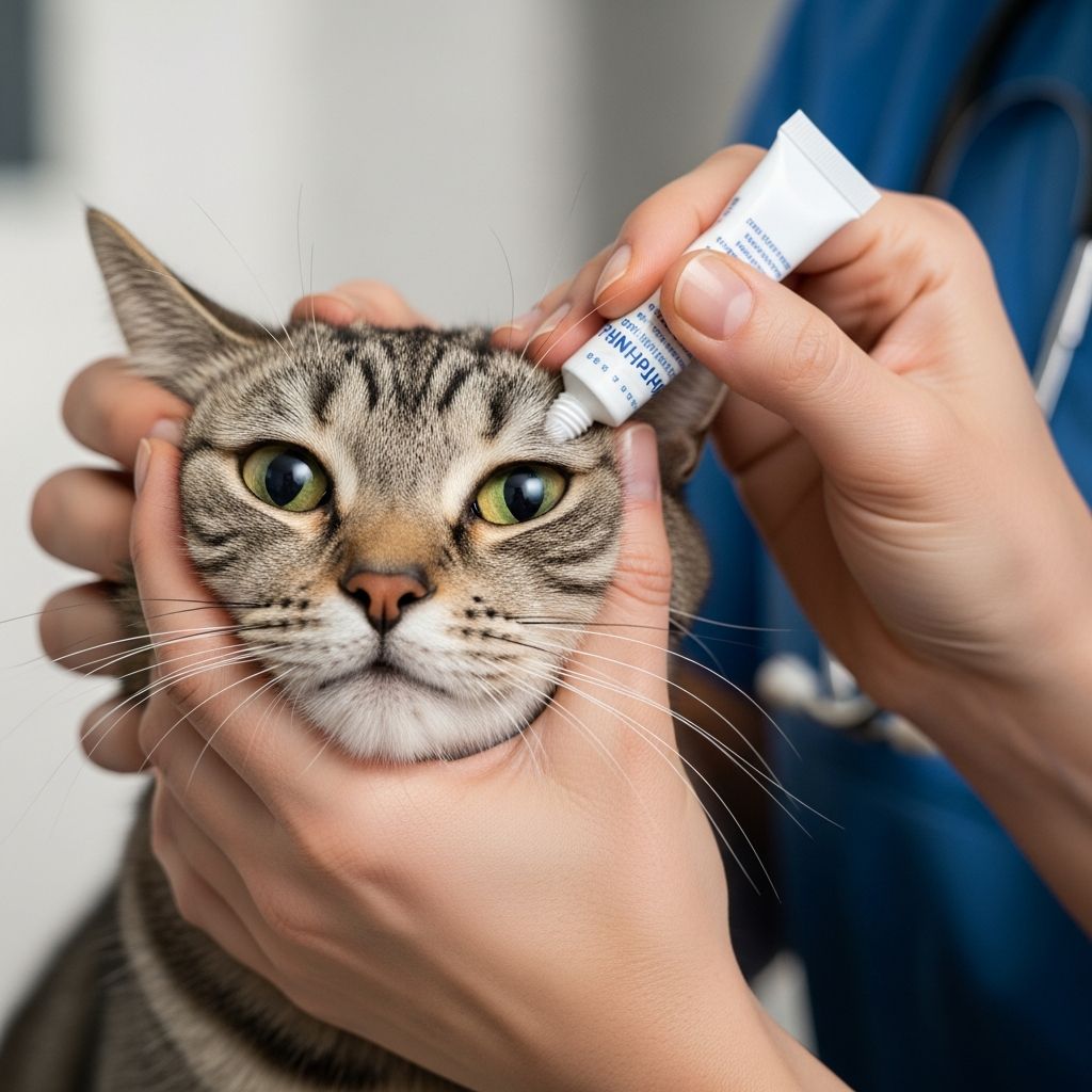 How to Apply Eye Ointments to Cats Safely Master the proper technique for applying eye ointments to your cat with expert guidance and helpful tips.