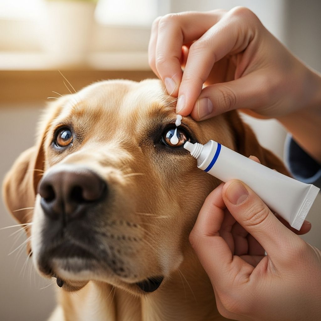 Applying Eye Ointments to Dogs: A Complete Guide Master the proper technique for safely administering eye ointments to your dog's eyes.