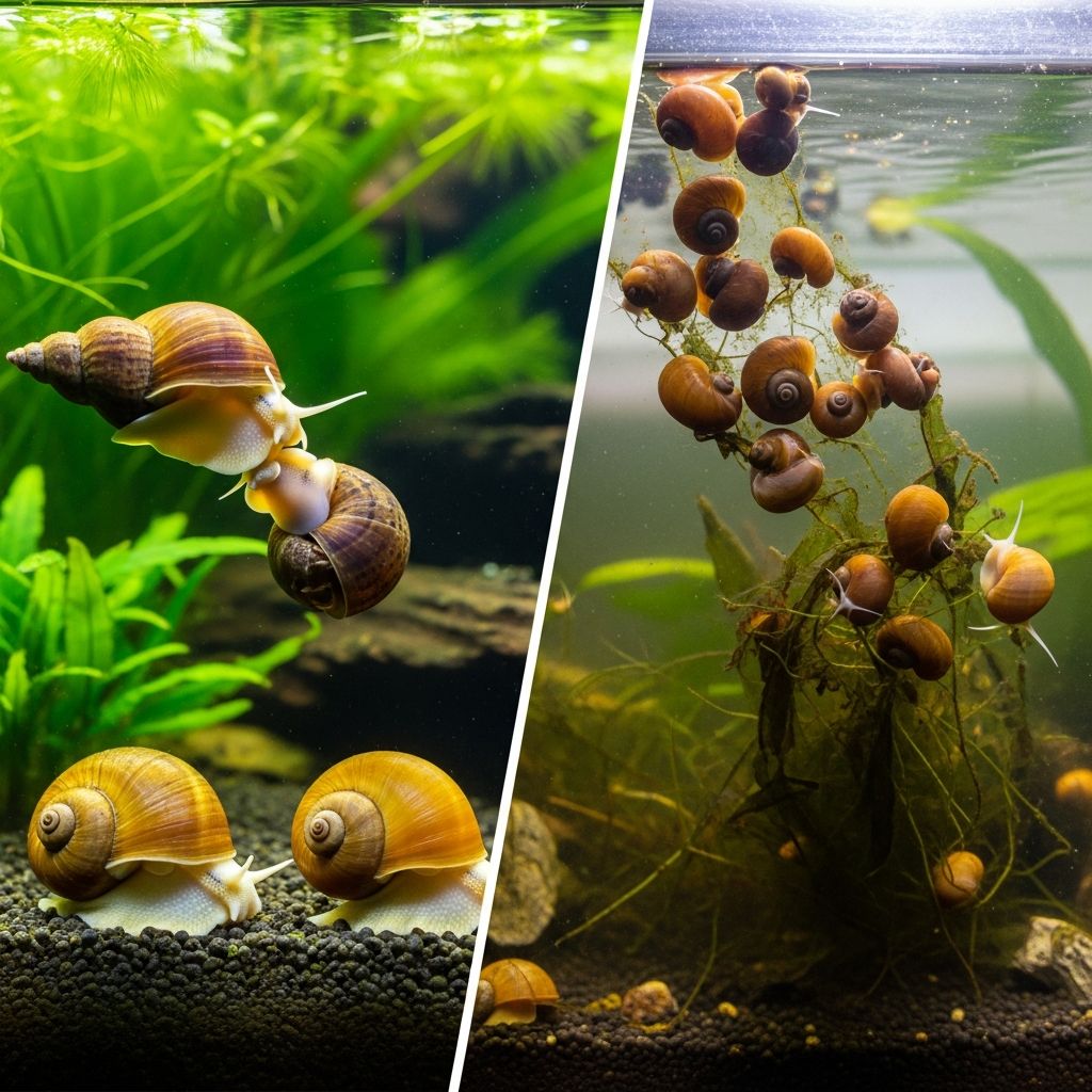 Aquarium Snails: What to Keep and What to Avoid Complete guide to beneficial and problematic aquarium snails for your freshwater tank.