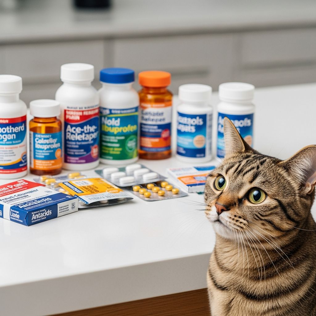 Learn which OTC medications are dangerous for cats and safe alternatives for feline pain relief.