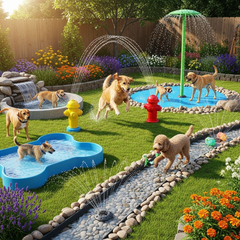 Turn Your Backyard Into a Dog Water Park Create the ultimate summer fun space for your dog with DIY water features and activities.