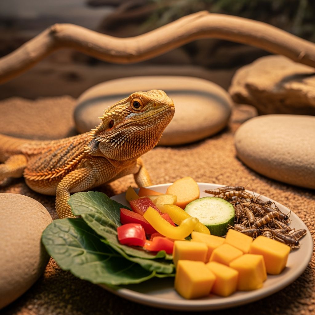Bearded Dragons: Feeding Guide for Optimal Health Complete bearded dragon feeding guide covering diet ratios, food types, and nutritional requirements.