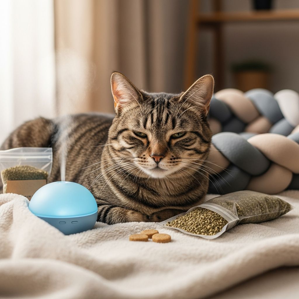 Discover top-rated cat calming products to reduce stress and anxiety in your feline companion.