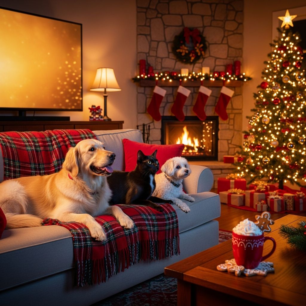 Best Christmas Movies to Watch with Your Pets Cozy holiday entertainment for you and your furry friends this Christmas season.