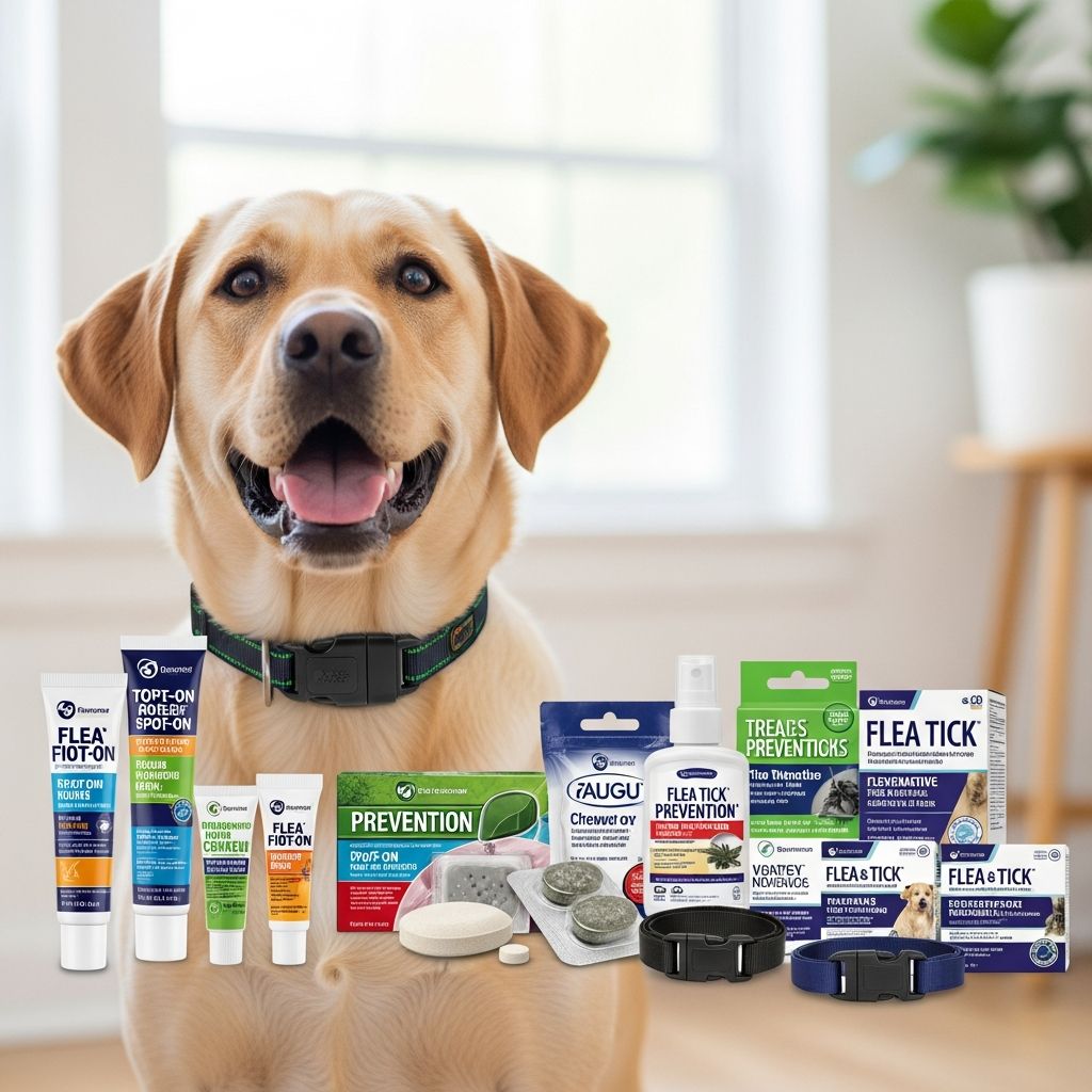 Expert-recommended flea and tick treatments for dogs: topicals, pills, collars, and sprays.