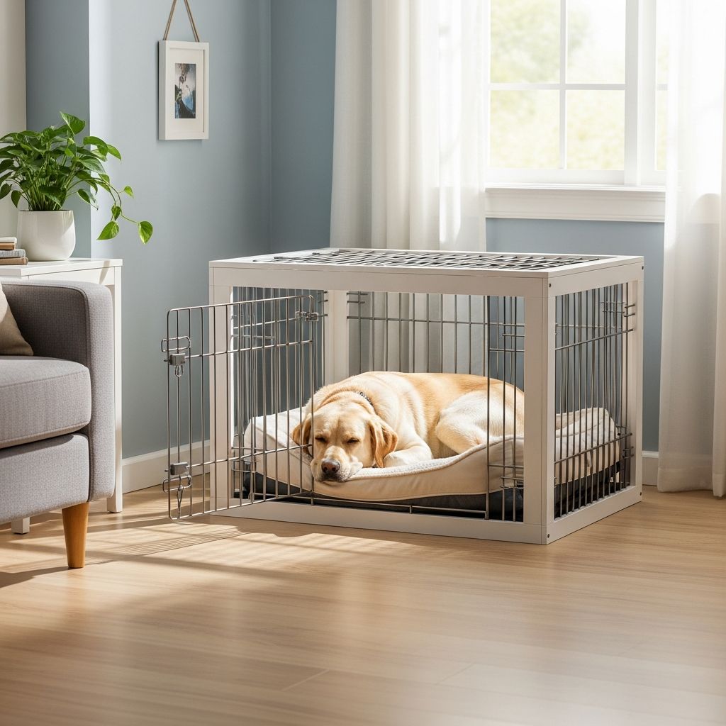 Discover the ideal locations to place your dog's crate for comfort, safety, and training success.