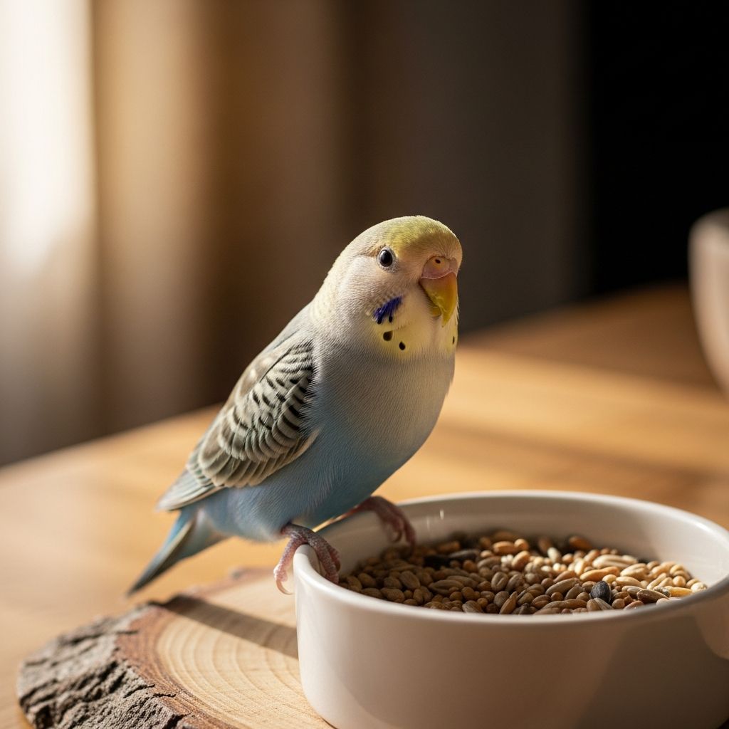 Understand why your pet bird sits in the food bowl and learn effective solutions.