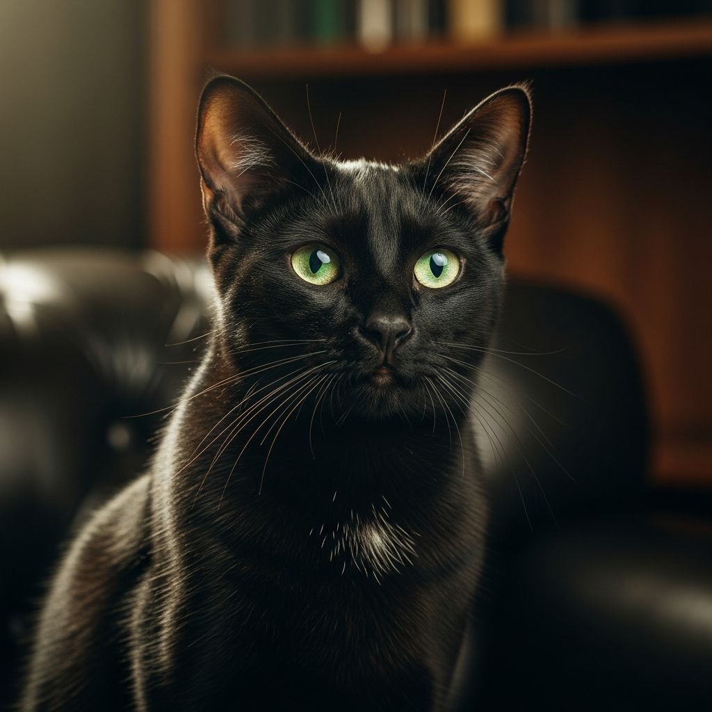 Explore stunning black cat breeds: Bombay, Persian, Maine Coon, and more fascinating feline varieties.