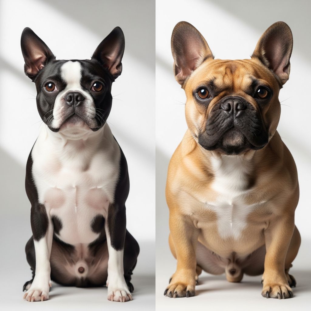 Boston Terrier vs French Bulldog: Complete Breed Comparison Discover key differences between Boston Terriers and French Bulldogs to find your perfect companion.