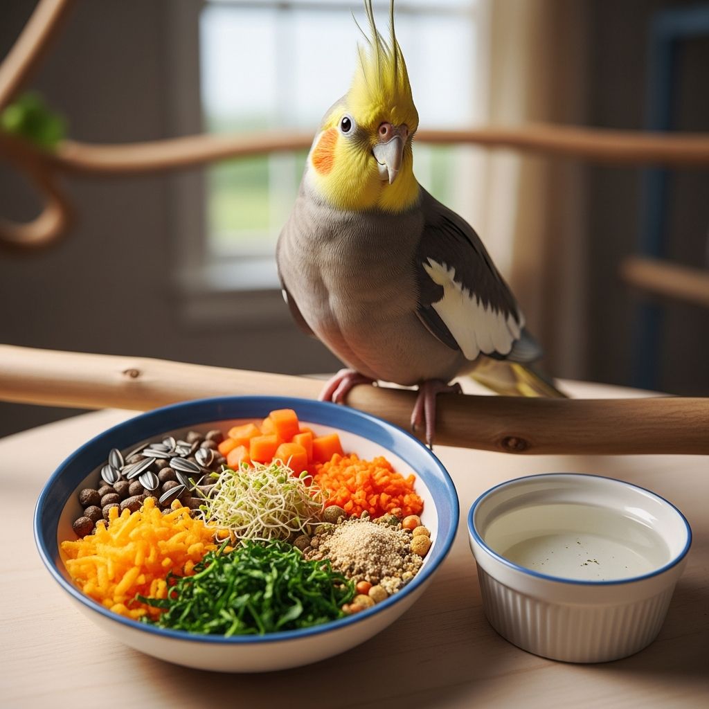 Breeding Cockatiel Diet: Essential Nutrition Guide Complete nutritional guidance for breeding cockatiels: optimal diet for healthy eggs and chicks.
