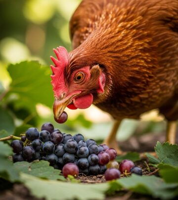 Learn if grapes are safe for chickens and how to feed them properly.