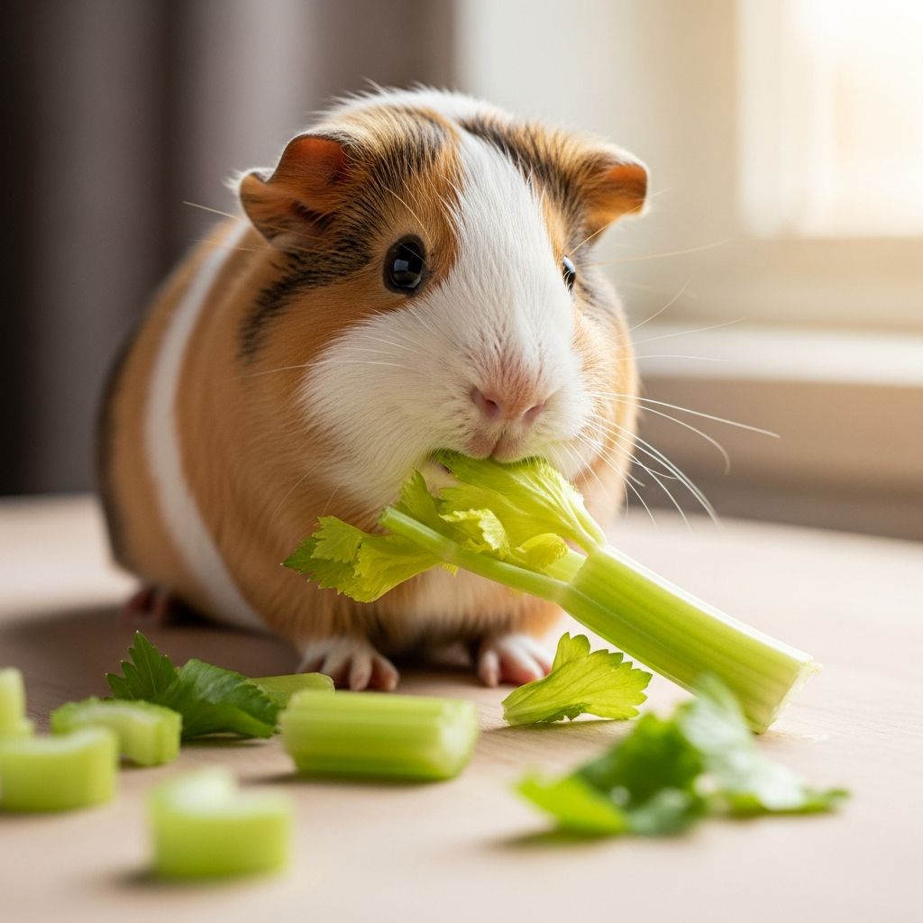 Learn if guinea pigs can safely eat celery, discover health benefits, and find proper feeding guidelines.