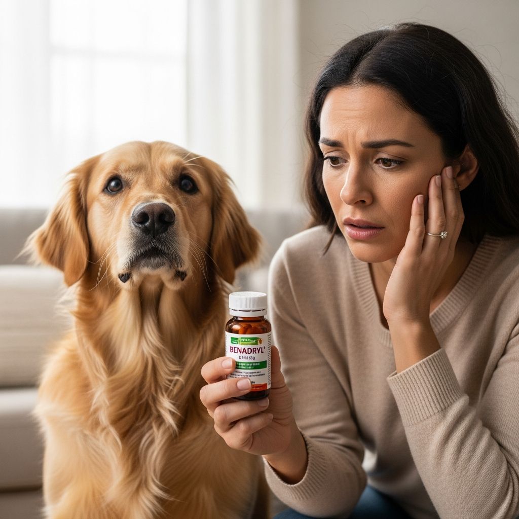 Can I Give My Dog Benadryl? Dosage & Safety Guide Learn when and how to safely give your dog Benadryl for allergies and motion sickness.
