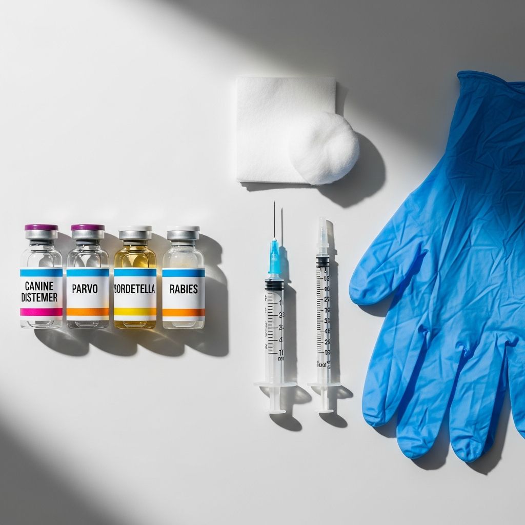 Canine Distemper, Parvo, Bordetella and Rabies Vaccine Complete guide to protecting your dog with essential vaccines against distemper, parvo, and rabies.