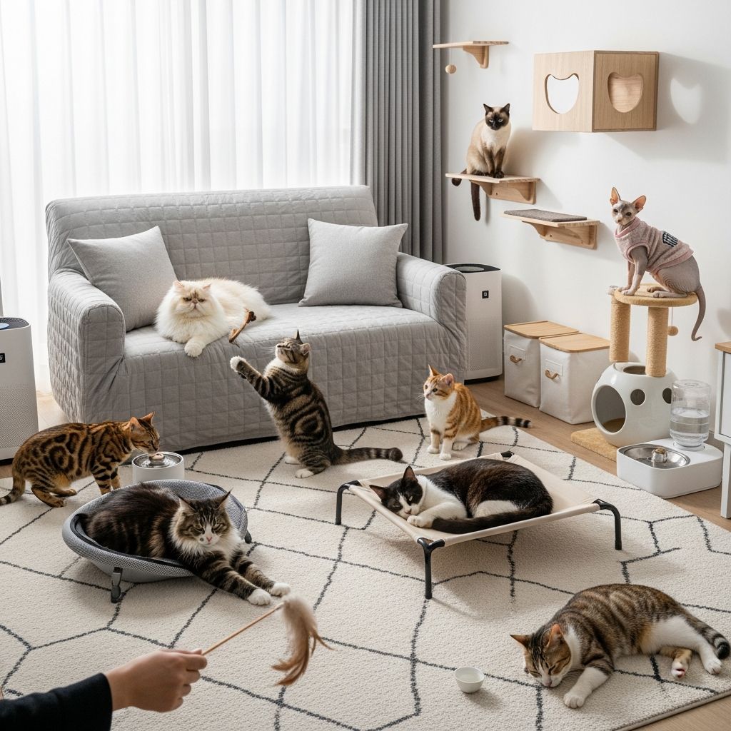 Living with Cat Allergies: Managing 8 Cats Successfully Discover proven strategies for managing cat allergies while living with multiple feline companions.