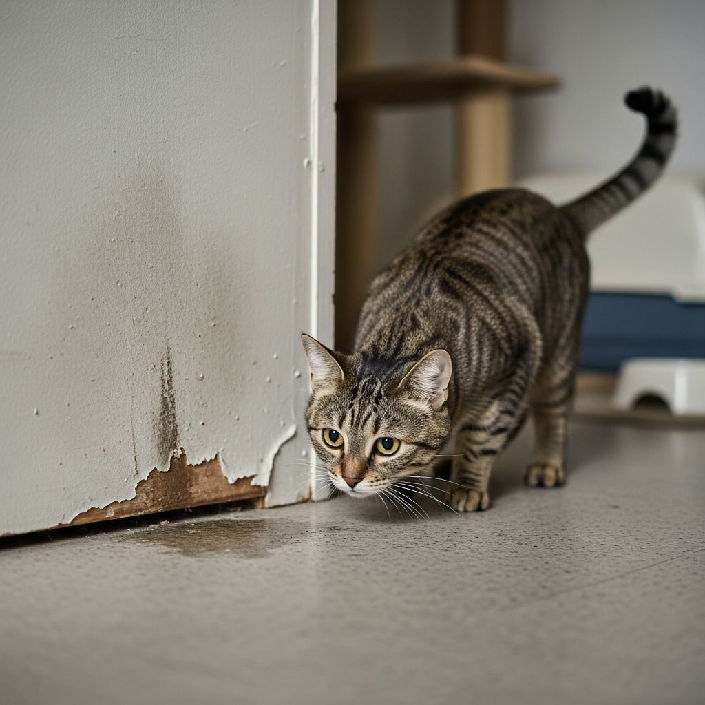 Understanding feline urine marking and spraying: causes, solutions, and effective treatment strategies.