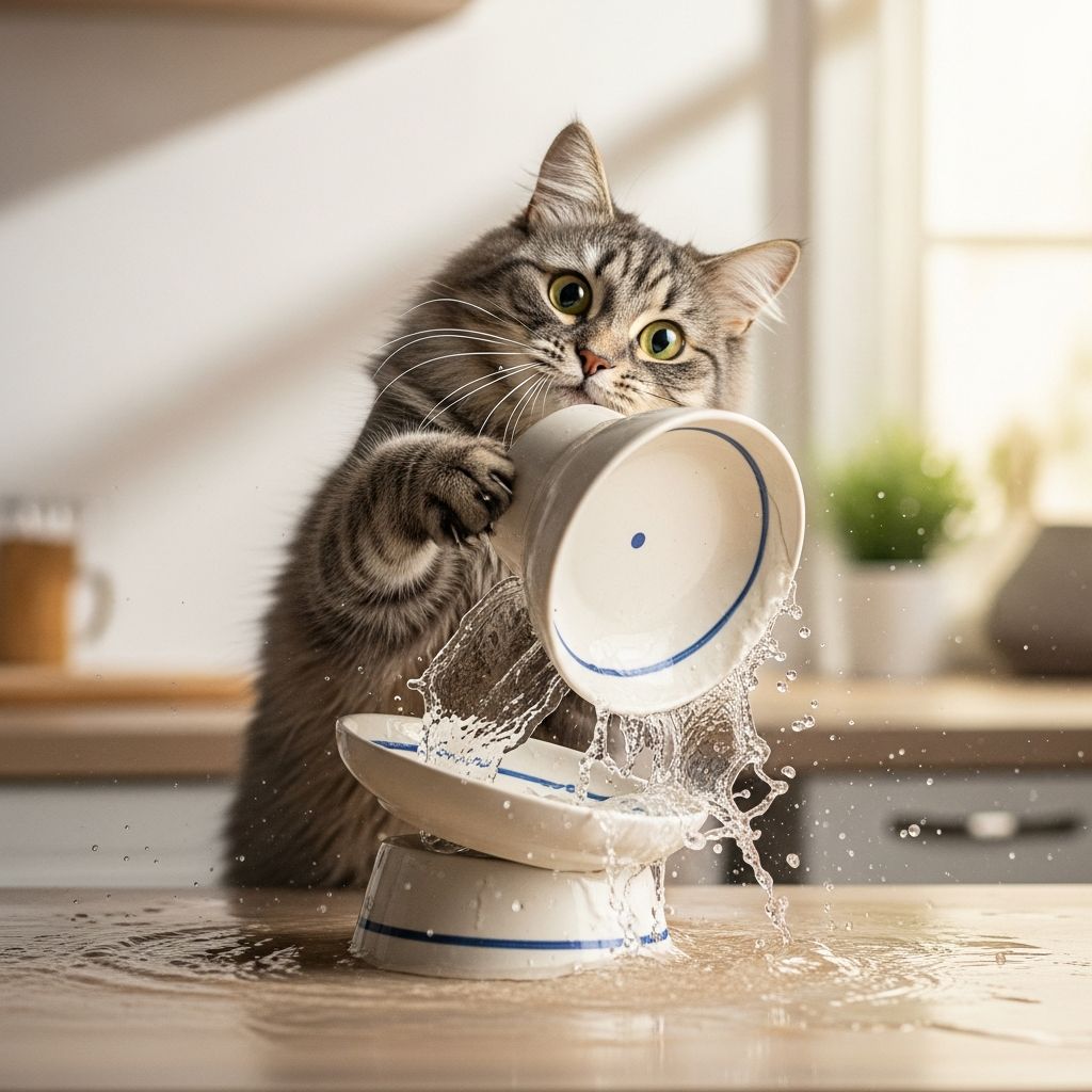 Why Does My Cat Keep Flipping Over Water Dish? Discover why your cat flips their water bowl and learn proven solutions to stop this frustrating behavior.