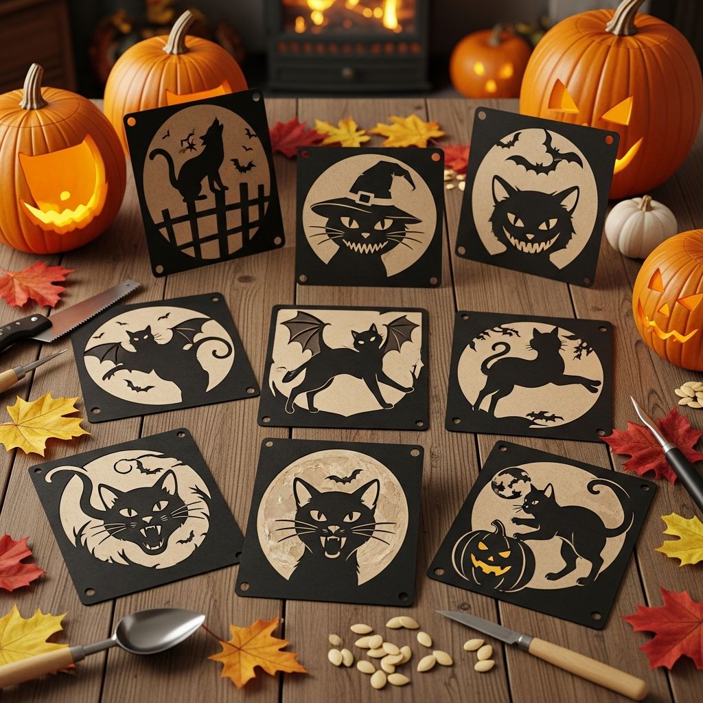 Cat Pumpkin Carving Stencils: 8 Spooky Designs Discover 8 purr-fectly spooky cat pumpkin carving stencils for Halloween fun.