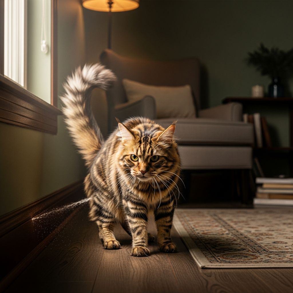 Understanding cat spraying behavior and effective solutions to stop it.