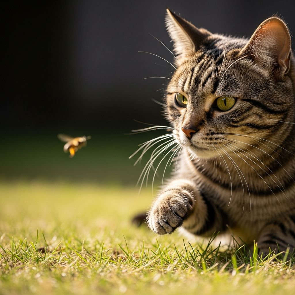 Learn how to safely treat bee and wasp stings on your cat with expert first aid steps and warning signs.