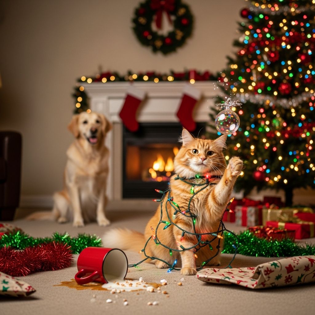 Discover which pets cause the most holiday mischief and how to keep them safe.