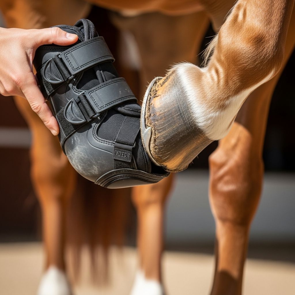 Choosing and Fitting Hoof Boots for Horses Master the art of selecting and fitting hoof boots to protect your horse's hooves with comfort and security.