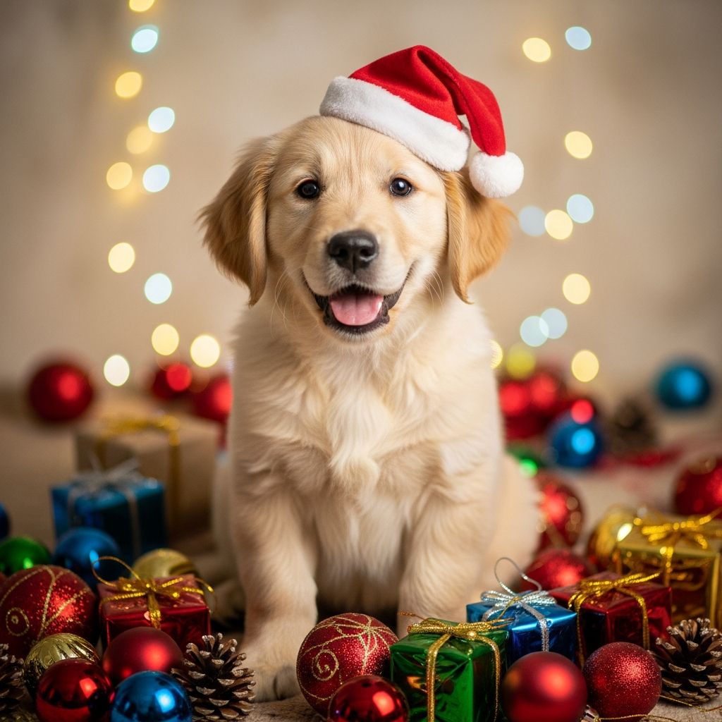 Discover 200+ festive Christmas dog names perfect for your new holiday companion.
