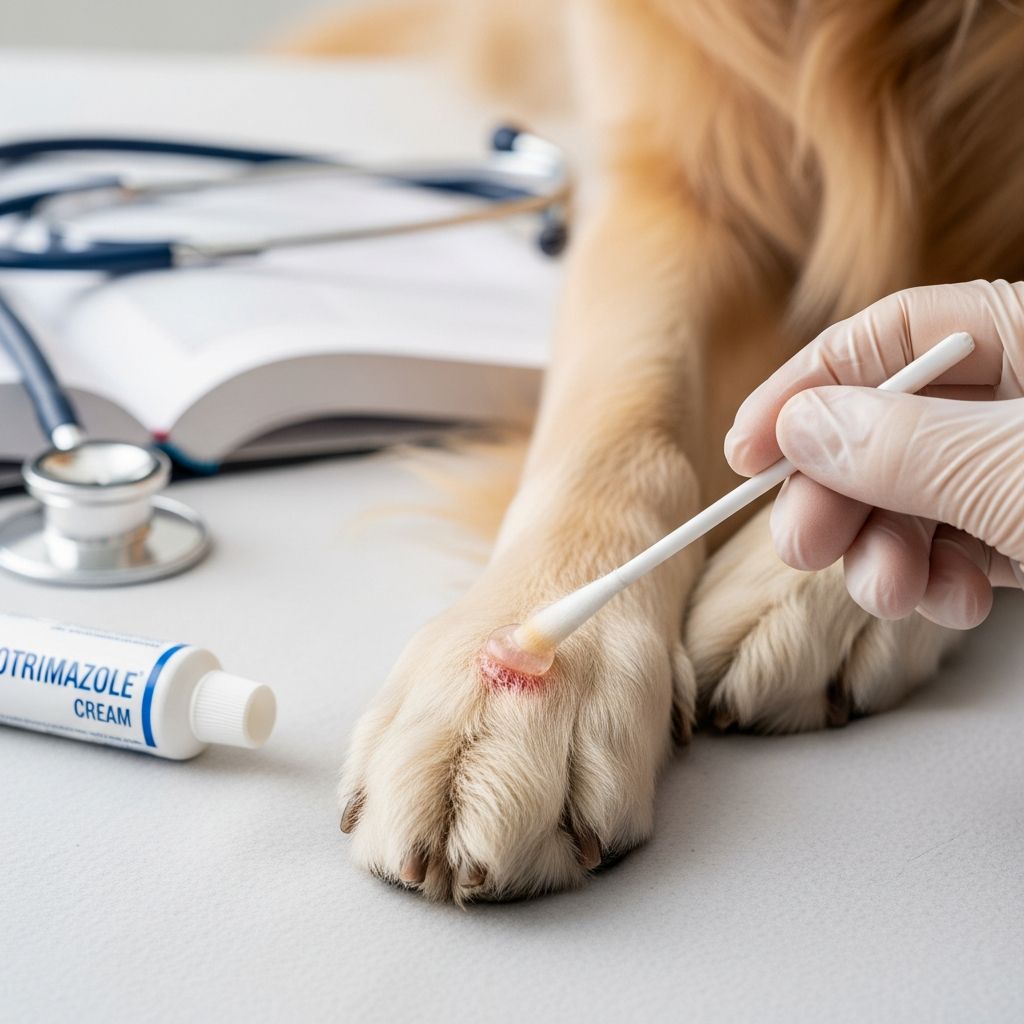 Clotrimazole Topical: Pet Antifungal Treatment Guide Complete guide to clotrimazole topical for treating fungal skin infections in pets.