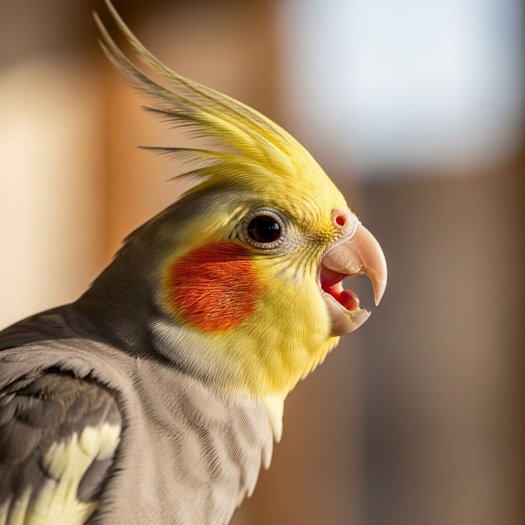 Learn what your cockatiel is trying to communicate with these 5 common sounds and vocalizations.