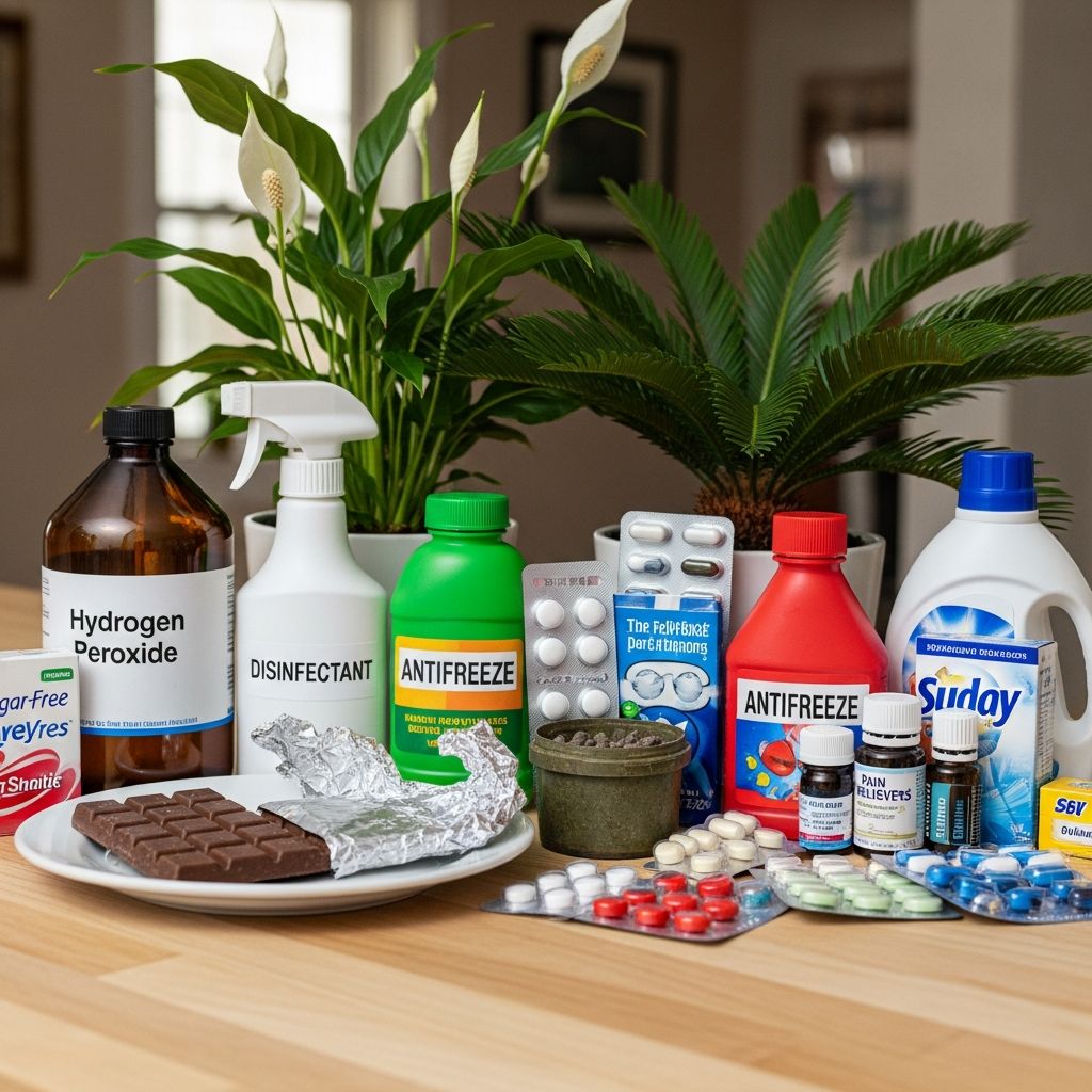10 Common Household Items Toxic to Dogs and Cats Protect your pets: Learn which everyday household items pose serious health risks to dogs and cats.