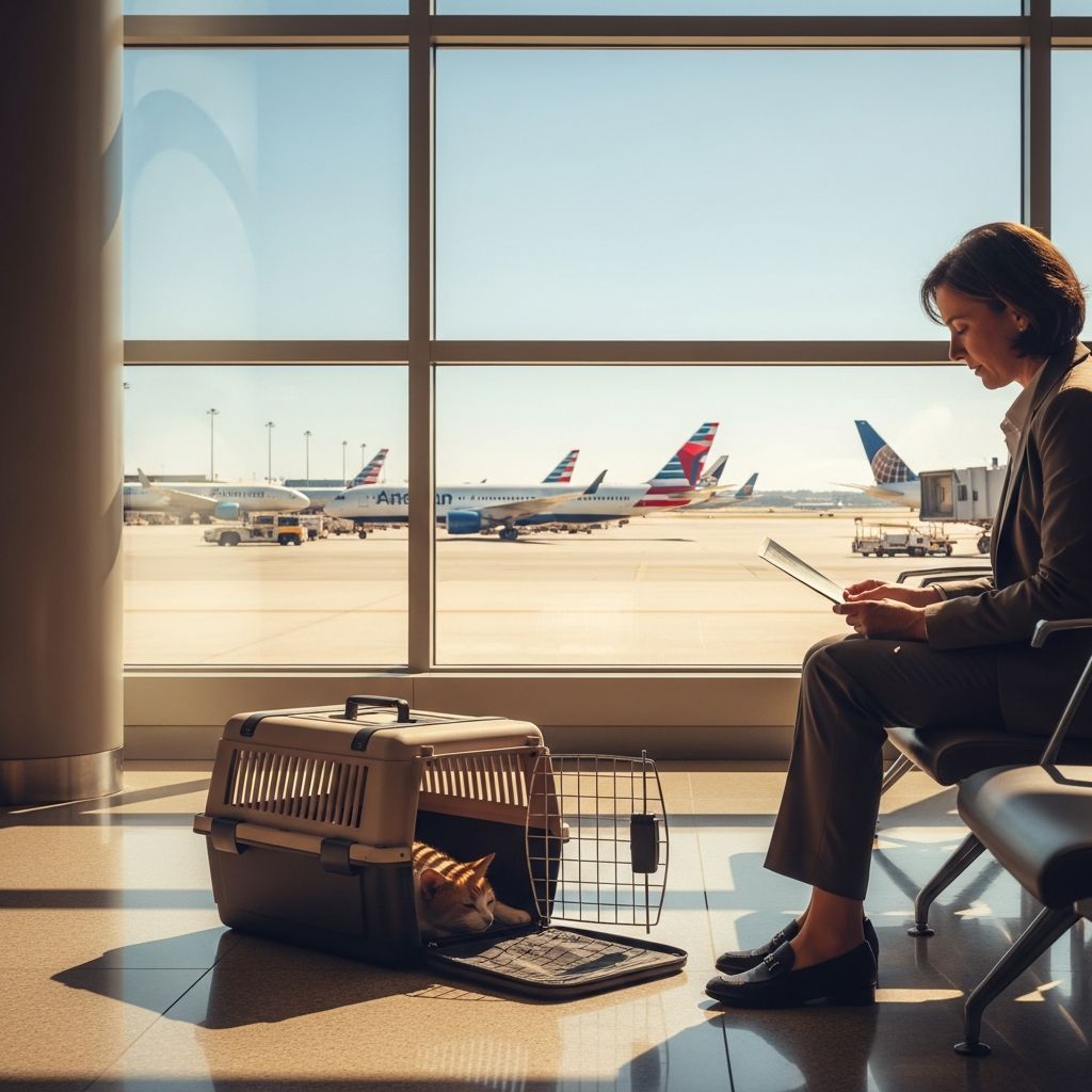 Complete Airline Pet Policy Guide for U.S. Airlines Navigate airline pet policies with confidence. Learn carrier rules, fees, and requirements for flying with your dog.