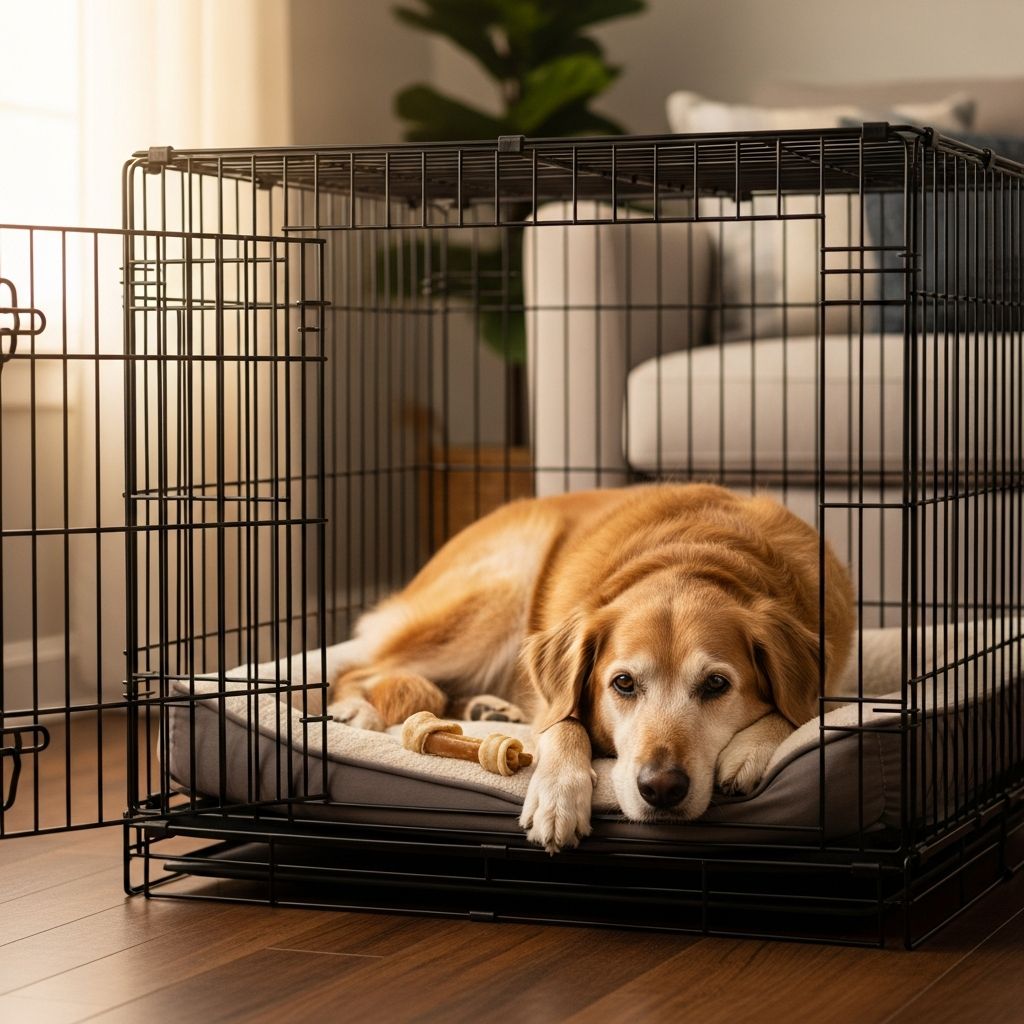 Master crate training for senior dogs with expert techniques and proven strategies for success.