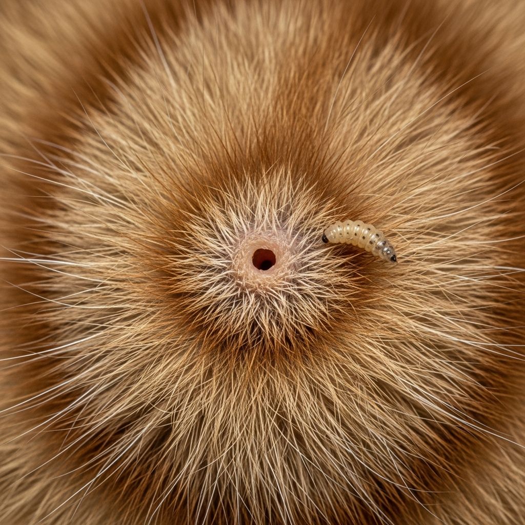 Cuterebra or Warbles in Cats: Symptoms, Treatment & Prevention Complete guide to identifying, treating, and preventing warbles in cats caused by Cuterebra botfly larvae.