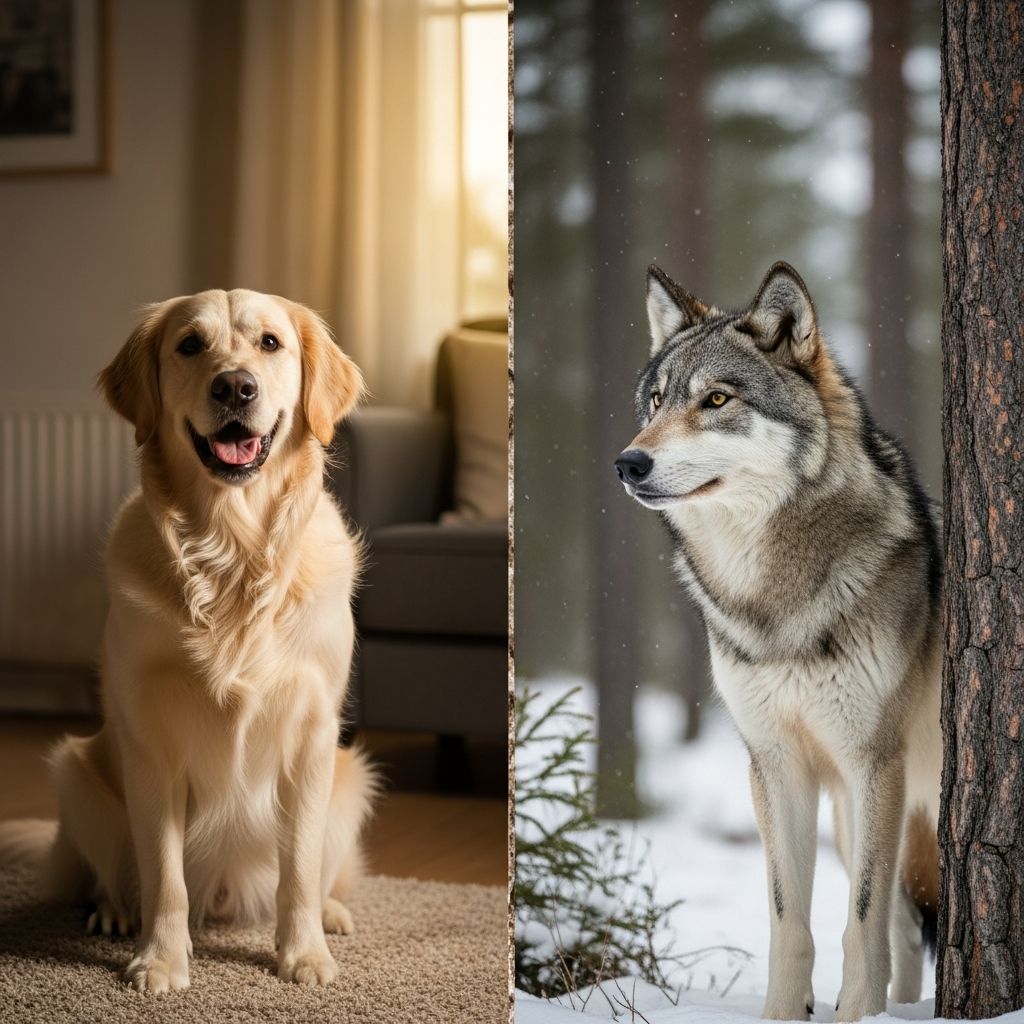 Discover the fascinating physical, behavioral, and genetic differences that separate our beloved dogs from their wild wolf ancestors.