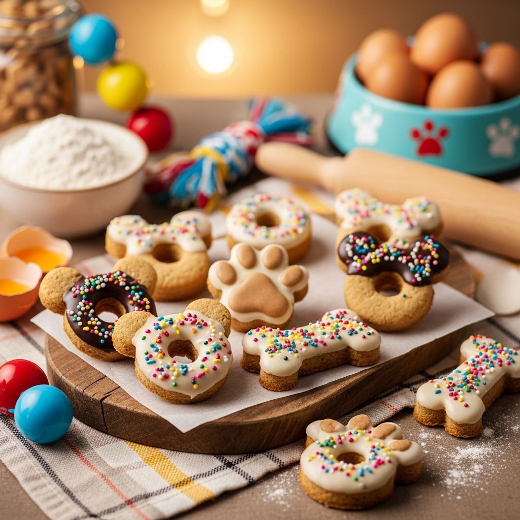 Disney Doggy Donuts: DIY Dog Treat Recipe Create magical Mickey-shaped dog treats inspired by Disney Parks with this easy homemade recipe.
