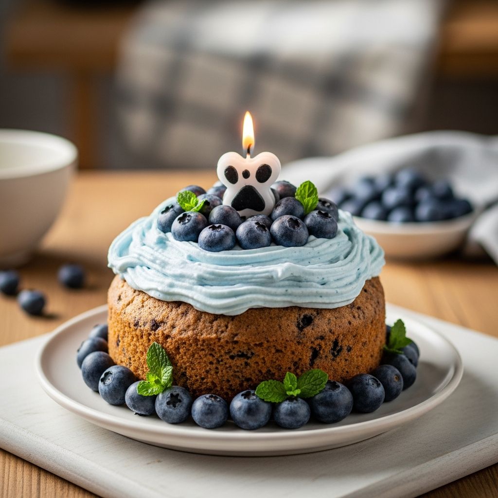 Blueberry Birthday Cake For Dogs: 25-Minute DIY Recipe Create a delicious homemade blueberry birthday cake for your pup in just 25 minutes.
