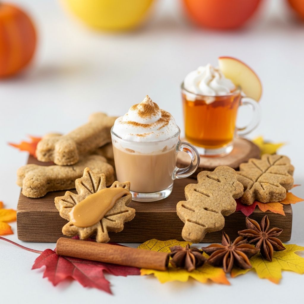Create café-inspired fall drinks for your pup with dog-safe, caffeine-free recipes.