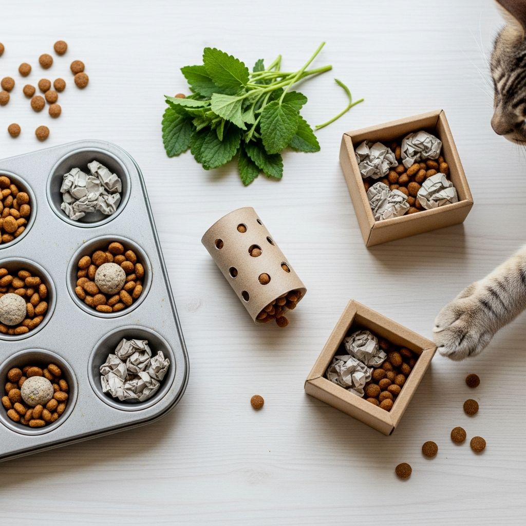 DIY Food Puzzles for Cats: Enrichment Ideas Create engaging DIY food puzzles for cats using household items to boost mental stimulation.