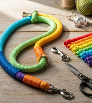 Learn how to craft a beautiful ombre rope dog leash at home with simple materials and easy techniques.